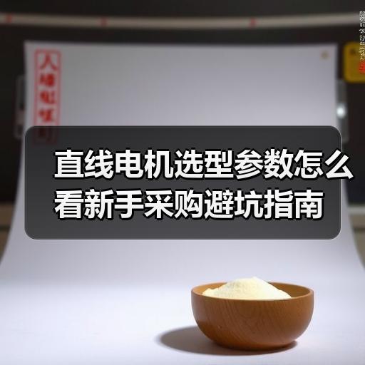 直线电机选型参数怎么看新手采购避坑指南
