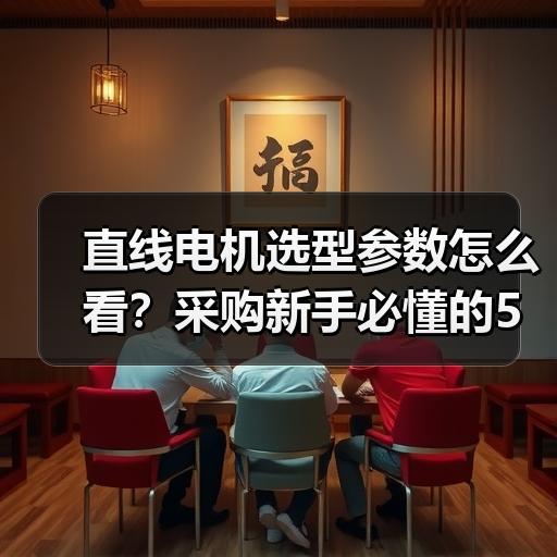 直线电机选型参数怎么看？采购新手必懂的5个核心指标